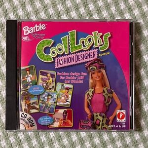 Barbie Cool Looks Fashion Designer CD-ROM (PC, 1996)